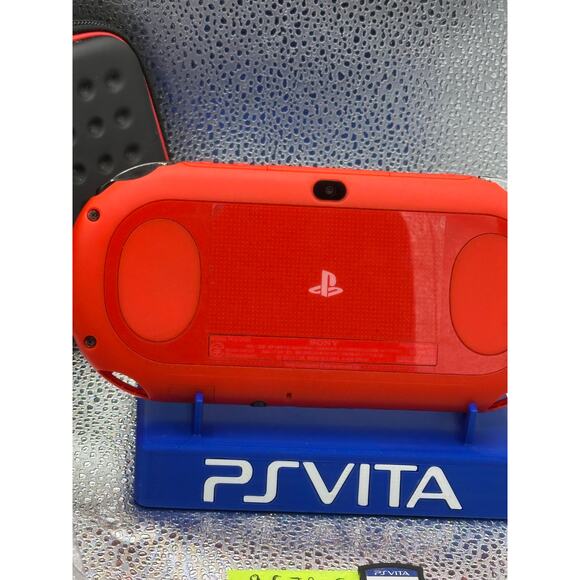 Black/Red/orange ps vita 2000 w/accessories - Picture 6 of 8